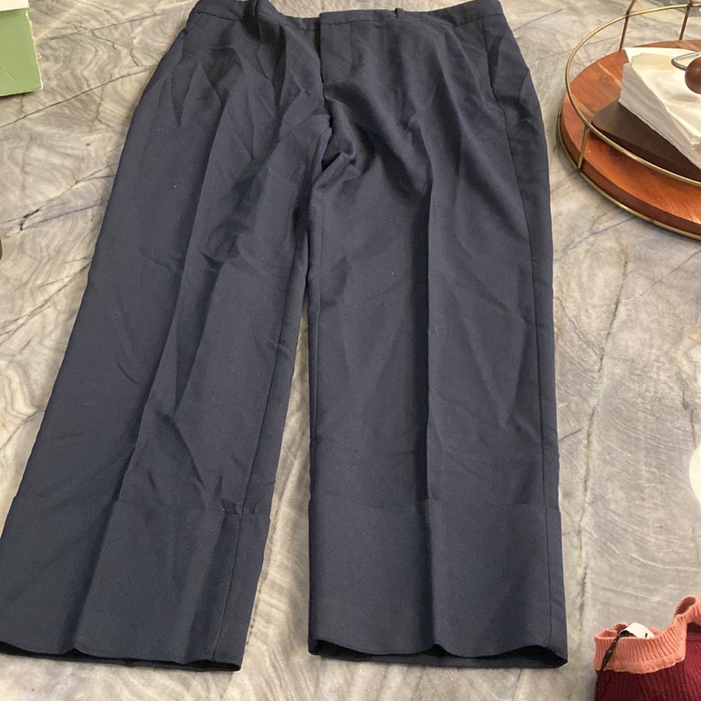 Zara | Basic Navy Trousers - image 4